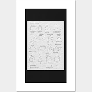 Geometric Formulas Posters and Art